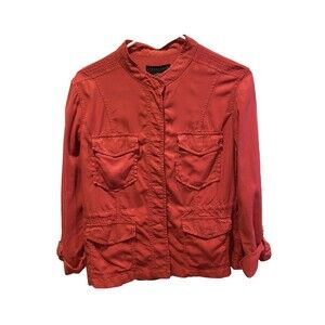 Anthropologie Lightweight Jacket Sanctuary Desert Red Safari Utility Small NEW